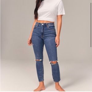 Curve Love Abercrombie High Rise Skinny Jeans Short
